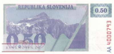 Slovenia - 0,50  Tolar - not issued (#001_A_UNC)