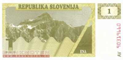 Slovenia - 1  Tolar (#001a_UNC)