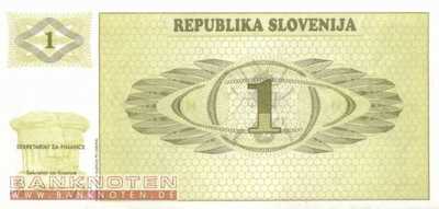 Slovenia - 1  Tolar - SPECIMEN (#001s1_UNC)
