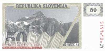Slovenia - 50  Tolarjew (#005a_UNC)