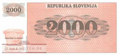 Slovenia - 2.000  Tolarjew - not issued (#009A_UNC)