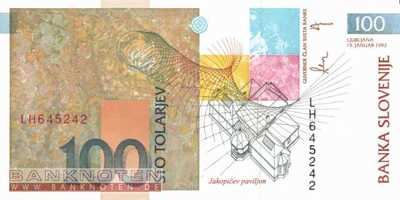 Slovenia - 100 Tolarjew (#014a_UNC)