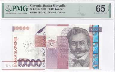 Slowenien - 10.000  Tolarjew - PMG65 (#034a-PMG65_UNC)
