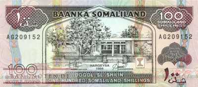 Somaliland - 100  Shillings (#005a_UNC)