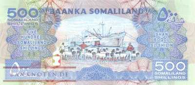 Somaliland - 500  Shillings (#006a_UNC)