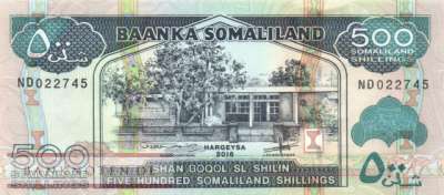 Somaliland - 500  Shillings (#006i_UNC)