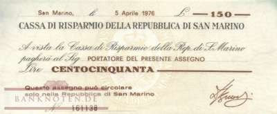 San Marino - 150  Lire (#S101_AU)