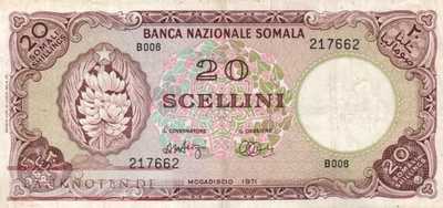 Somalia - 20  Scellini=20 Shillings (#015_F)