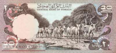 Somalia - 20  Shilin (#023a_UNC)