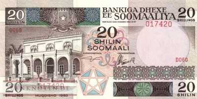 Somalia - 20  Shilin (#033a_UNC)