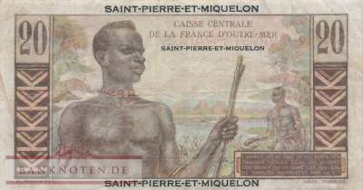 St. Pierre & Miquelon - 20  Francs (#024_F)