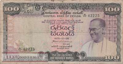Sri Lanka - 100  Rupees (#080Ab_VG)