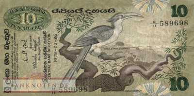 Sri Lanka - 10  Rupees (#085a_F)