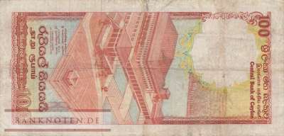 Sri Lanka - 100  Rupees (#095a_F)