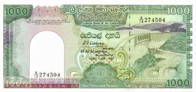 Sri Lanka - 1.000  Rupees (#101c_UNC)