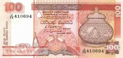 Sri Lanka - 100  Rupees (#105c_UNC)