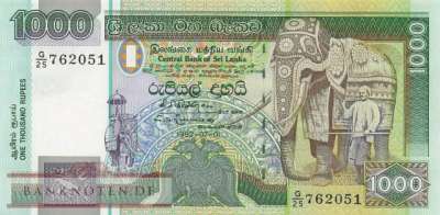 Sri Lanka - 1.000  Rupees (#107b_UNC)