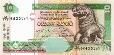 Sri Lanka - 10  Rupees (#108c_UNC)