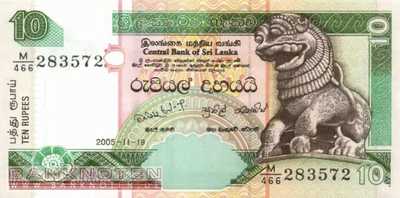 Sri Lanka - 10  Rupees (#108e_UNC)