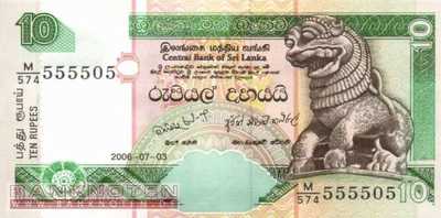 Sri Lanka - 10  Rupees (#108f_UNC)