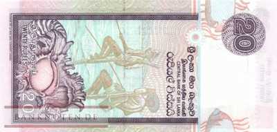 Sri Lanka - 20  Rupees (#109c_UNC)