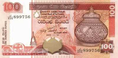 Sri Lanka - 100  Rupees (#111d_UNC)