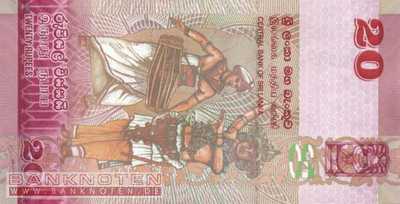 Sri Lanka - 20  Rupees (#123a_UNC)