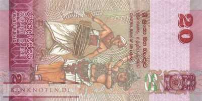 Sri Lanka - 20  Rupees (#123d_UNC)