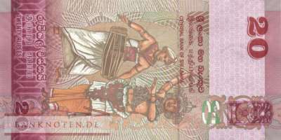 Sri Lanka - 20  Rupees (#123f_UNC)
