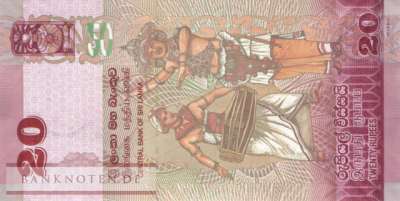 Sri Lanka - 20  Rupees (#123h_UNC)