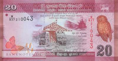 Sri Lanka - 20  Rupees (#123j_UNC)