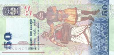 Sri Lanka - 50  Rupees (#124h_UNC)