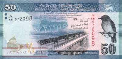 Sri Lanka - 50  Rupees (#124h_UNC)