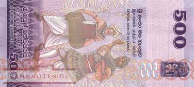 Sri Lanka - 500  Rupees (#126c_UNC)