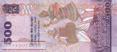 Sri Lanka - 500  Rupees (#126e_UNC)