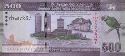 Sri Lanka - 500  Rupees (#126i_UNC)