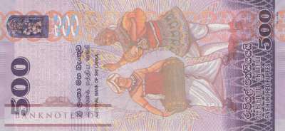 Sri Lanka - 500  Rupees (#126j_UNC)