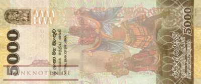 Sri Lanka - 5.000  Rupees (#128f_UNC)
