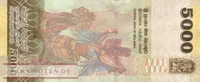 Sri Lanka - 5.000  Rupees (#128g_UNC)