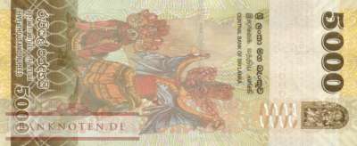 Sri Lanka - 5.000  Rupees (#128j_UNC)