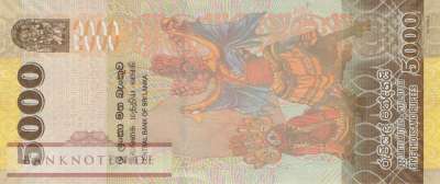 Sri Lanka - 5.000  Rupees (#128k_UNC)