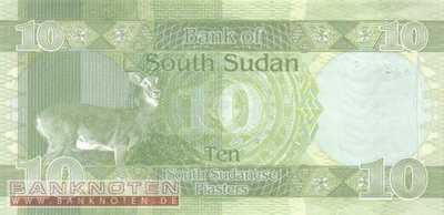 South Sudan - 10  Piasters (#002_UNC)