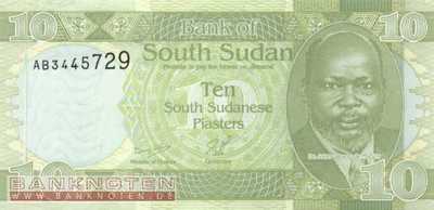 South Sudan - 10  Piasters (#002_UNC)