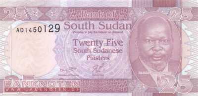South Sudan - 25  Piasters (#003_UNC)