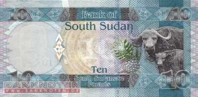 South Sudan - 10  Pounds (#007_UNC)