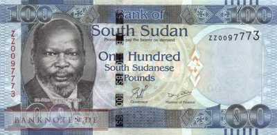 Südsudan - 100  Pounds - Ersatzbanknote (#010R_UNC)