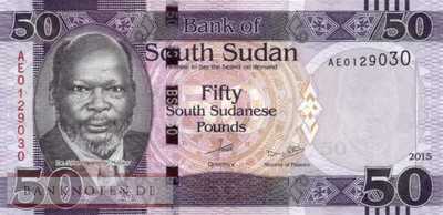 South Sudan - 50  Pounds (#014a_UNC)