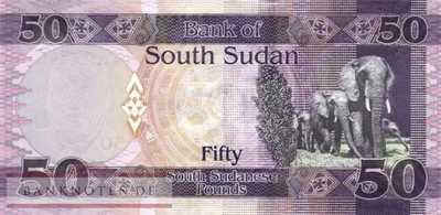 South Sudan - 50  Pounds (#014c_UNC)