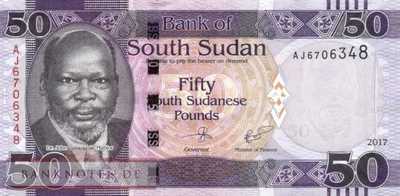 South Sudan - 50  Pounds (#014c_UNC)