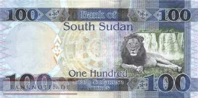 South Sudan - 100  Pounds (#015c_UNC)